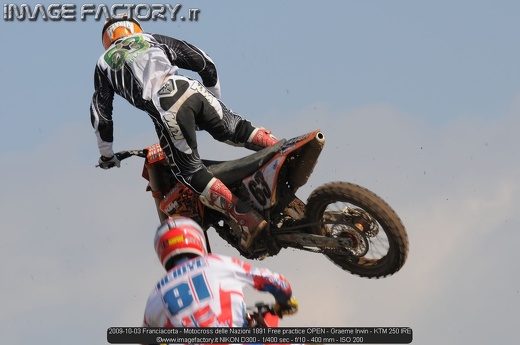 2009-10-03 Franciacorta - Motocross delle Nazioni 1891 Free practice OPEN - Graeme Irwin - KTM 250 IRE